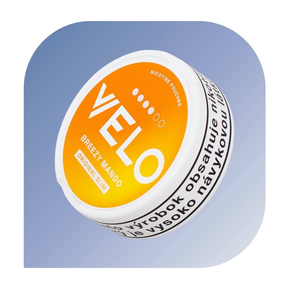 VELO 4 - Breezy Mango Slim (15,6mg/g nikotínu) - nikotínové vrecúška