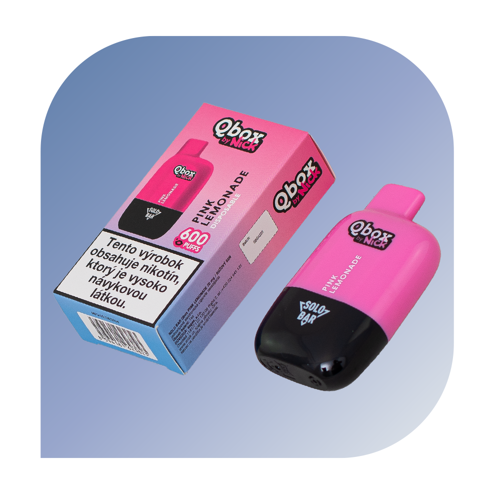 Nick Qbox 600 Puffs - Pink Lemonade (20mg/ml) - jednorazová bezdymka