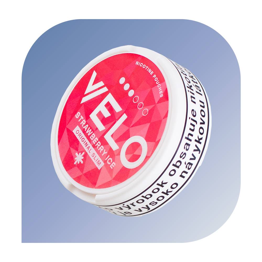 VELO 3 - Strawberry Ice Original Slim (14mg/g) - nikotínové vrecúška