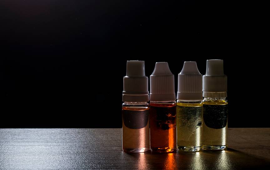 e-liquidy obsahujúce nikotín