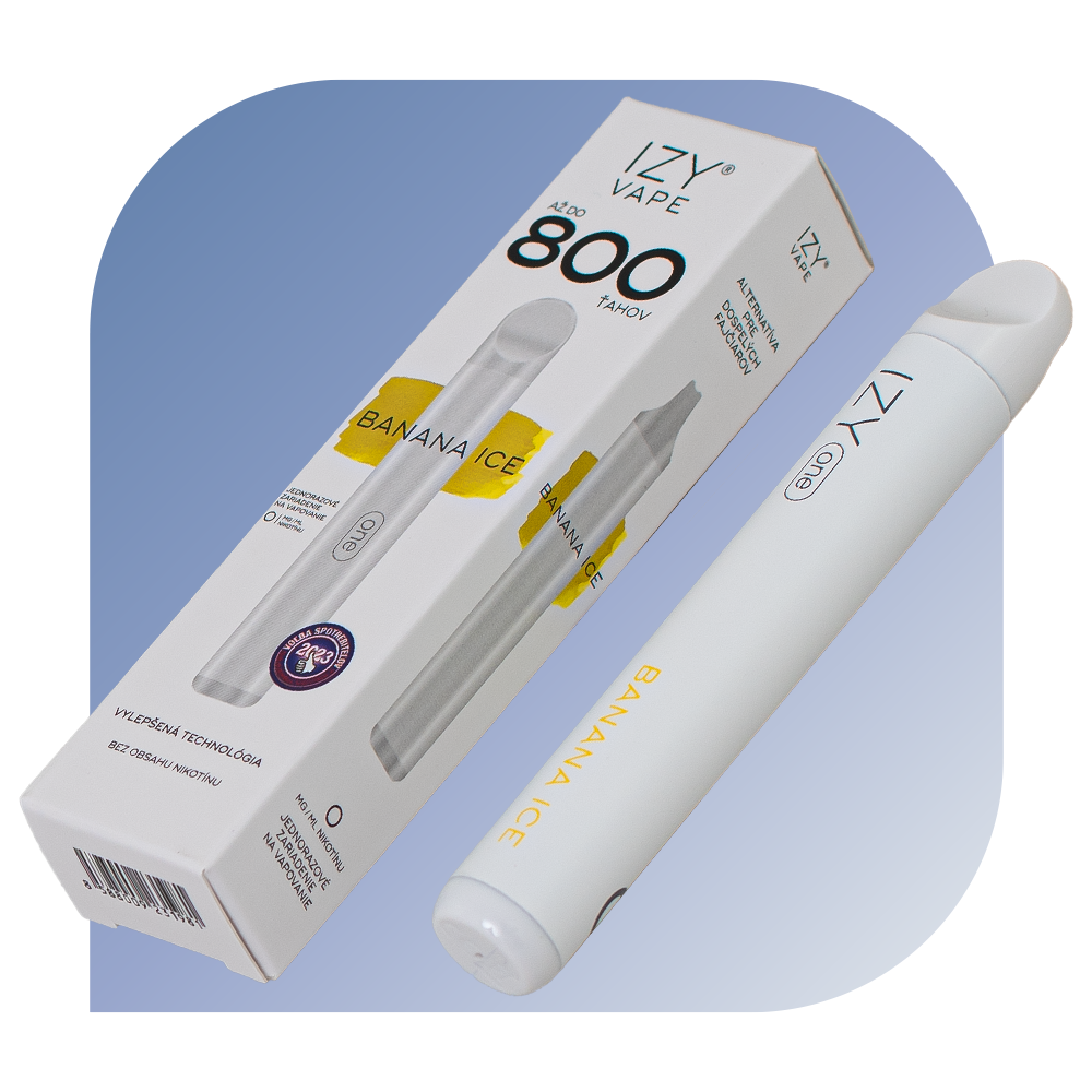 IZY one 600 Puffs - Banana Ice (0mg/ml) - jednorazová bezdymka