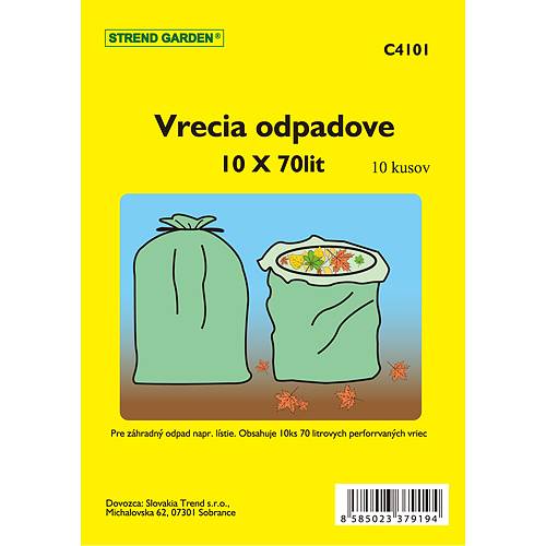 Vrecia Garden 70 lit, 60x100cm, 10 ks, Perfor