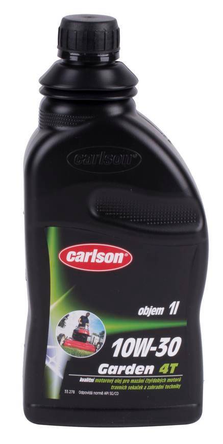 Olej carlson® GARDEN 4T, SAE 10W-30, 1000 ml