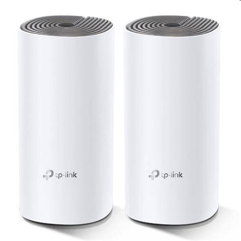 tp-link Deco E4, AC1200 Whole-Home Mesh Wi-Fi System, Qualcomm CPU, 867Mbps at 5GHz+300Mbps at 2.4GHz, 2 10/100Mbps Port