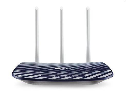 tp-link Archer C20, Dual Band Wireless Router, 750Mbit/s, 802.11ac/a/b/g/n, 1xWAN, 4xLAN, 1xUSB, 2 fixné antény