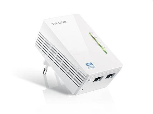 tp-link TL-WPA4220, Wireless N Powerline Extender Kit, 300MBit/s, AV500, 2x LAN 10/100M, single pack