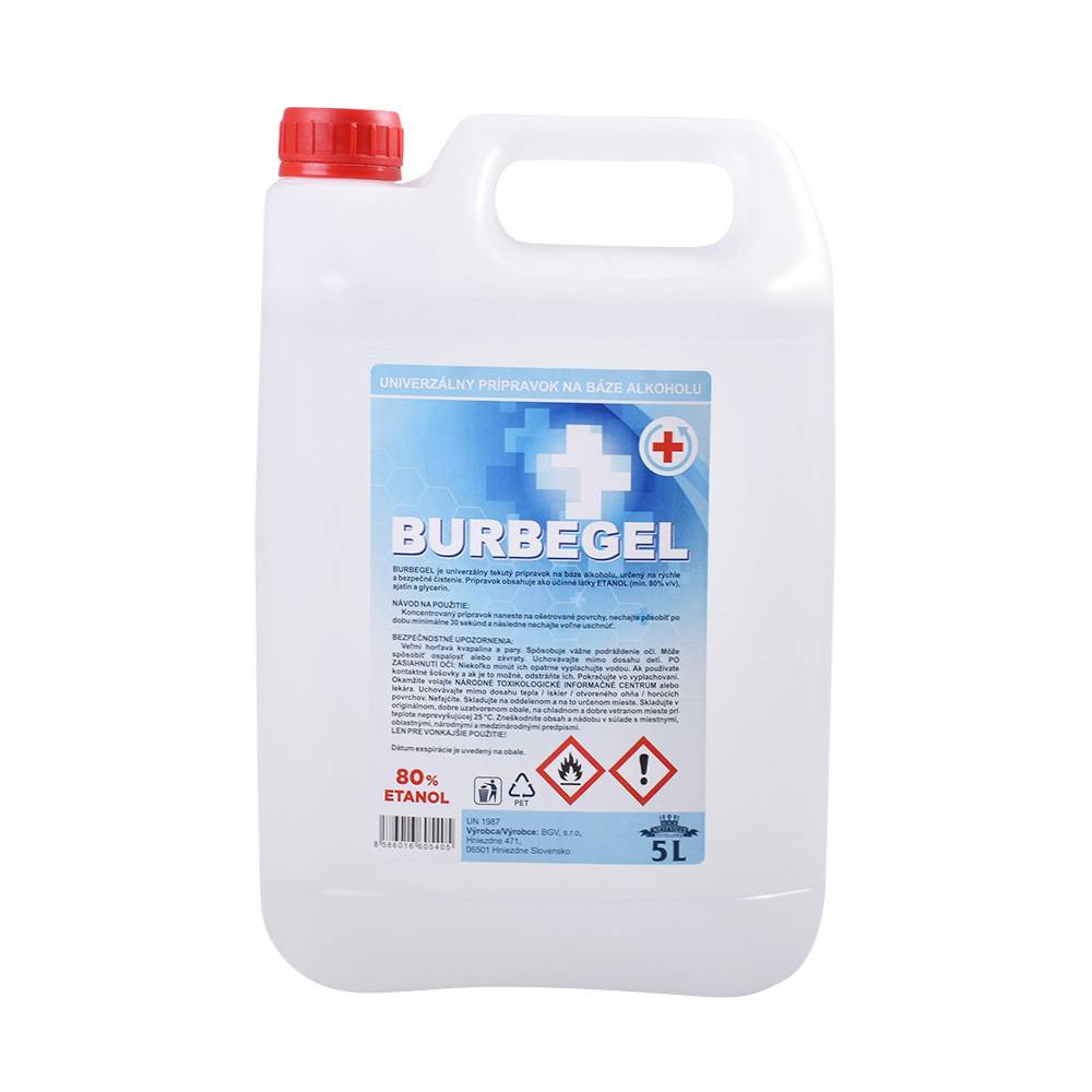 Antibakteriálny gél 5000ml Burbegel.