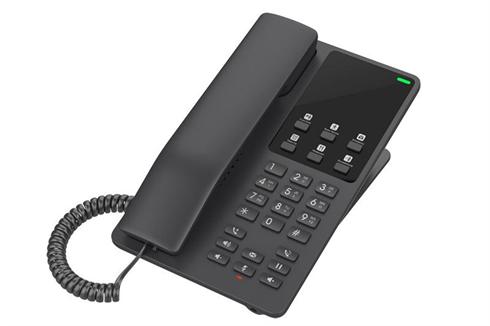 Grandstream Hotelový VoIP telefon GHP621.
GHP611W lze nainstalovat na stůl nebo na zeď a napájet ho pomocí PoE napájení.

Celá řada je podporována Grandstream Device Management systémem (GDMS), který poskytuje centralizované rozhraní pro konfiguraci, provisioning, správu a monitorování připojených koncových bodů Grandstream.
Díky kompaktnímu designu je ideální pro použití v jakémkoli hotelu.

Hlavní parametry:
2 linky a 2 SIP účty
1x10/100 Mbps port s PoE napajením
6 programovatelných tlačítek
3-cestné audiokonference
Podpora HD Audio
Cloud management s GDMS
Vyměnitelný čelní panel
Zabezpečení na Enterprise úrovni včetně zabezpečeného bootu, dual firmwaru a šifrovaného úložiště dat
Možno umístit na stůl nebo namontovat na stěnu
Balení neobsahuje napájecí adaptér