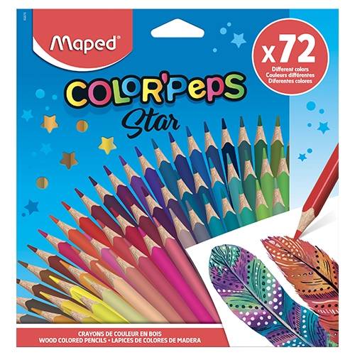 Farbičky trojhranné 72 farieb Color Peps Maped