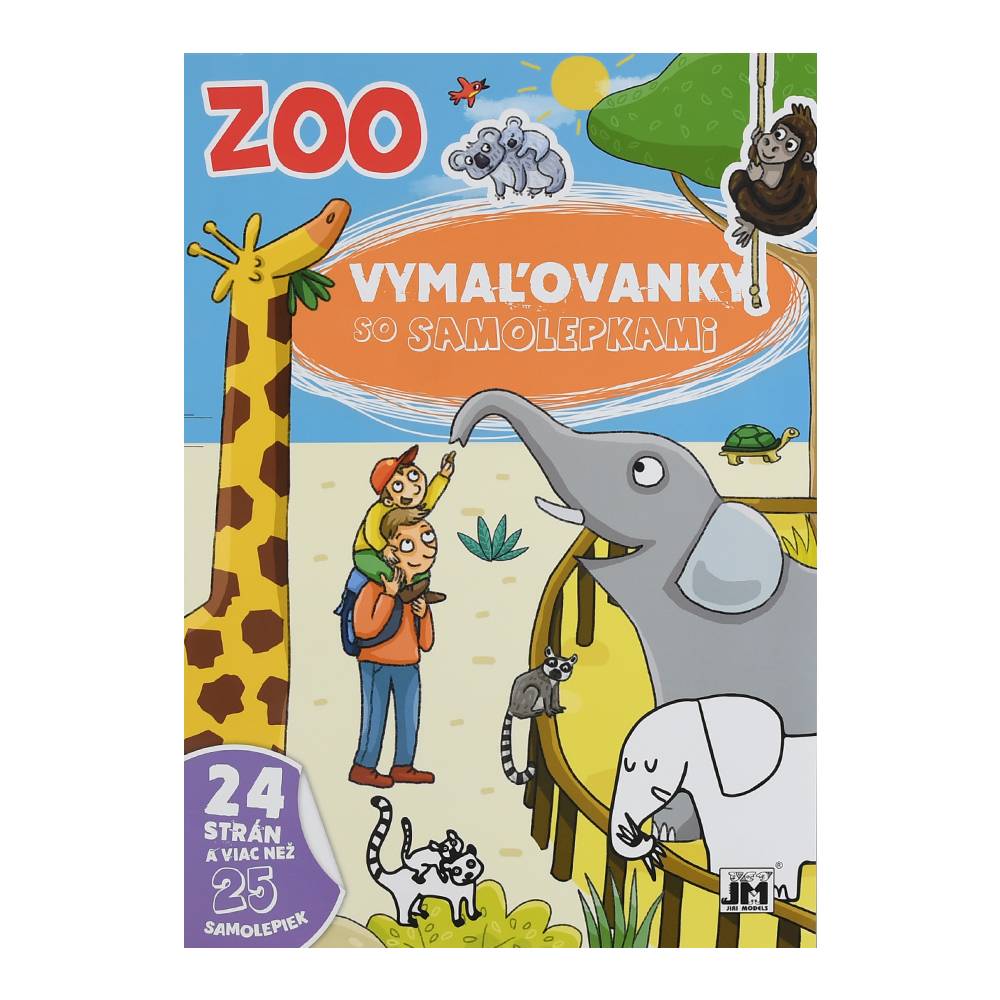 OMAĽOVÁNKY A4 SO SAMOLEPKAMI ZOO