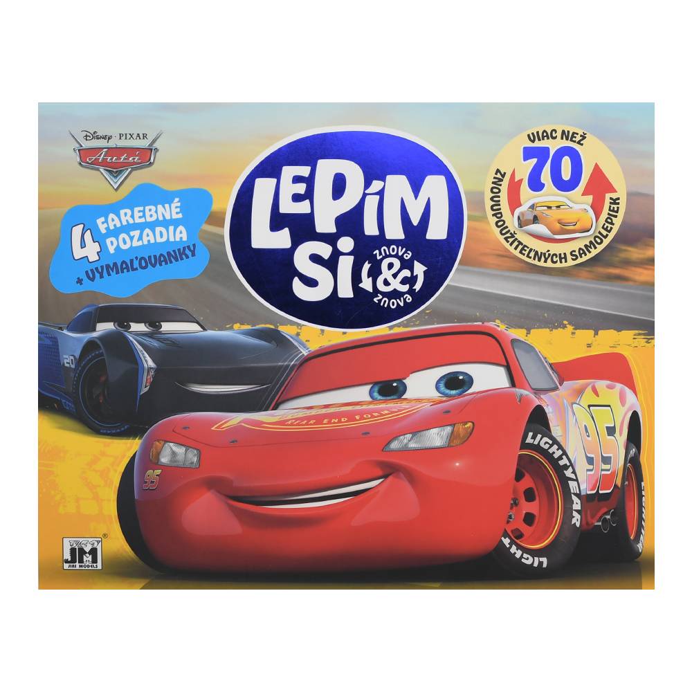 SAMOLEPKOVÝ ALBUM A4 LEPÍM SI ZNOVA - CARS