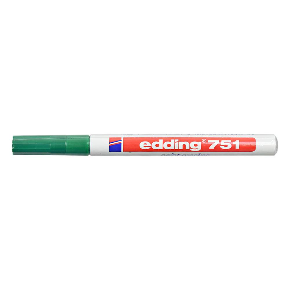 Popisovač lakový 1-2mm 751 zelený Edding