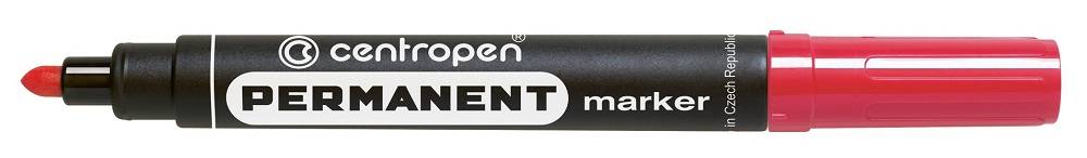 Centropen 8566 Popisovač permanentný 2,5mm červený